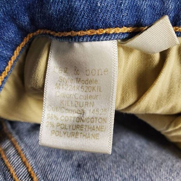 Rag & Bone Fit 1 Skinny Leg Jeans Men’s Size 36 Medium Wash Button Fly - Picture 6 of 8